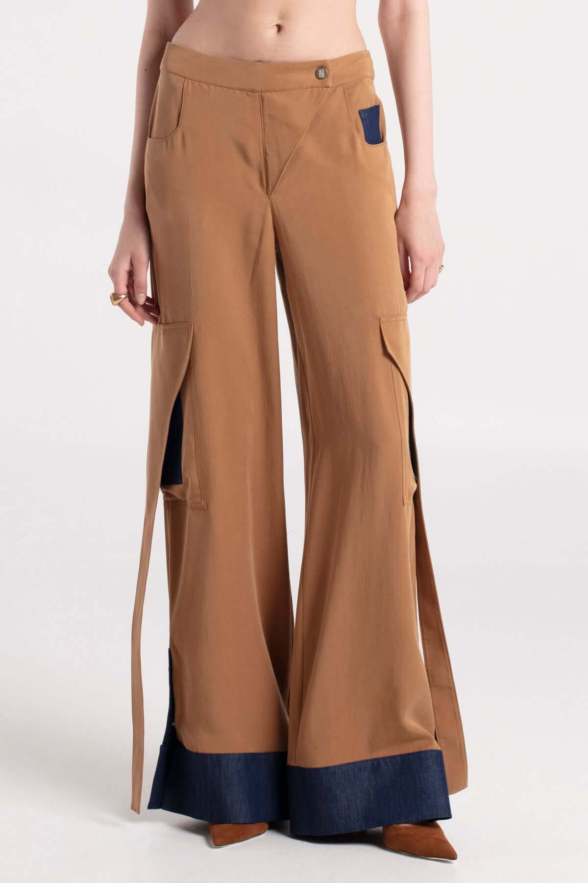 ALTA - Low Waist Pants with Pocket & Leg Detail MAYAMU