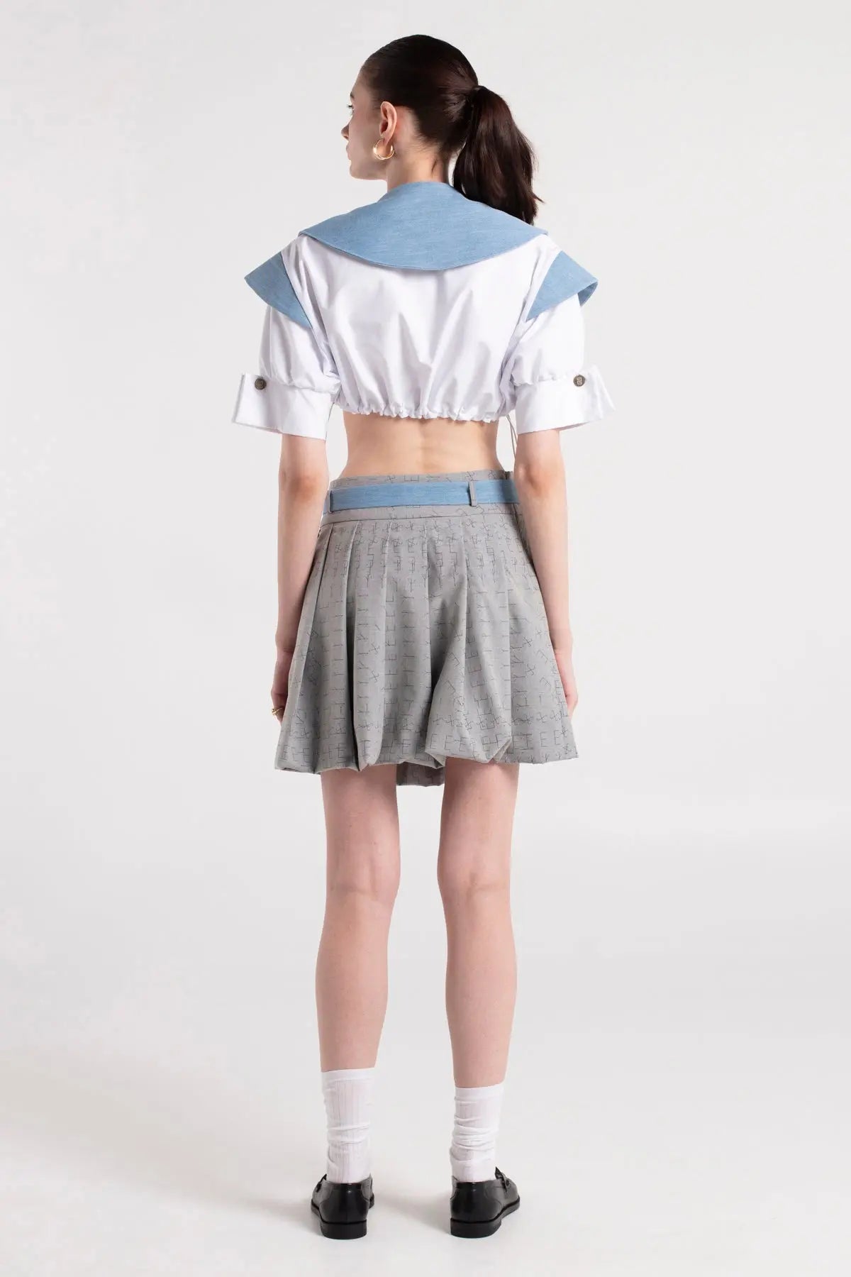 LOTTO - Mini Poplin Shirt with Removable Collar Detail MAYAMU