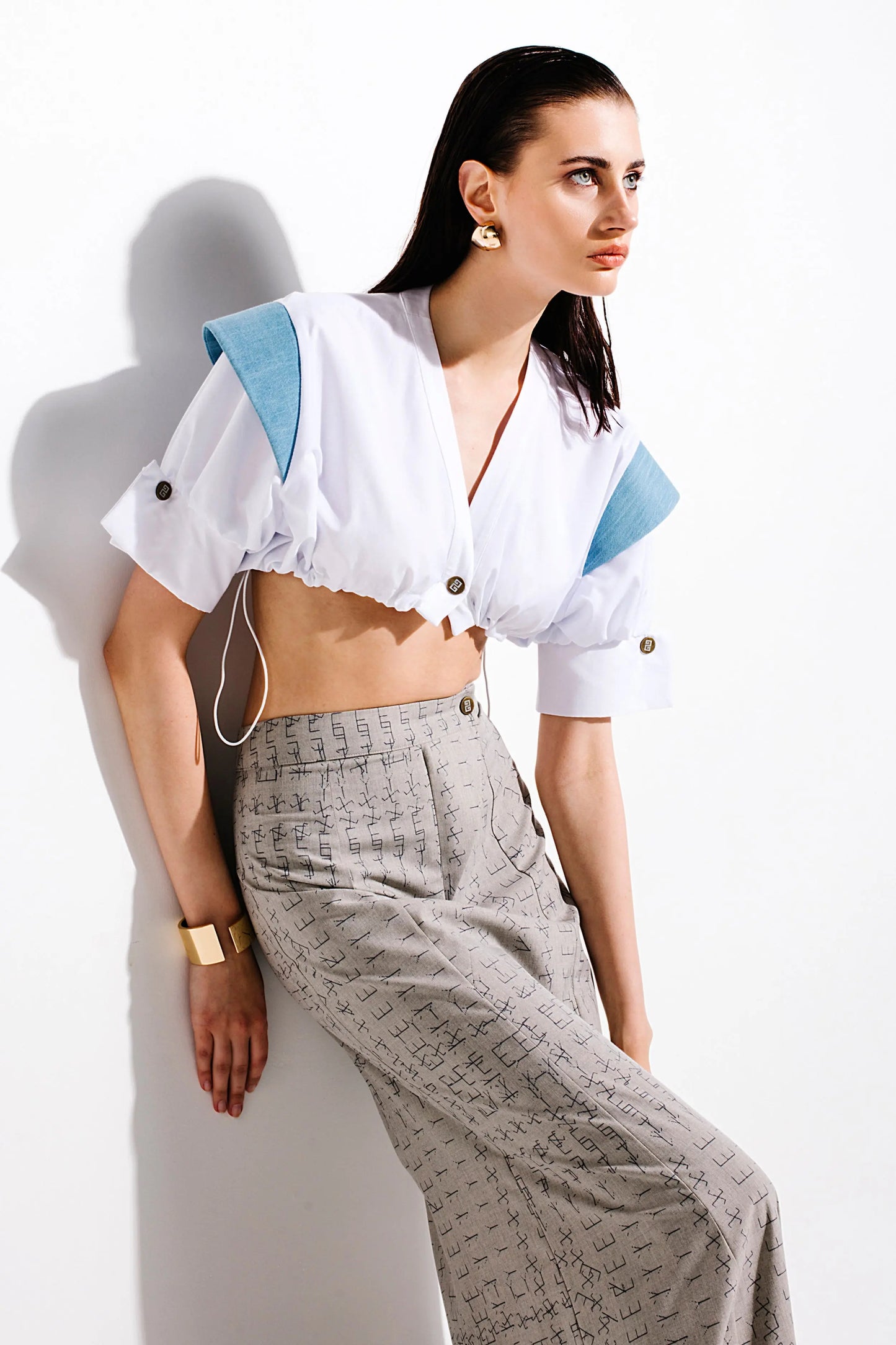 LOTTO - Mini Poplin Shirt with Removable Collar Detail MAYAMU