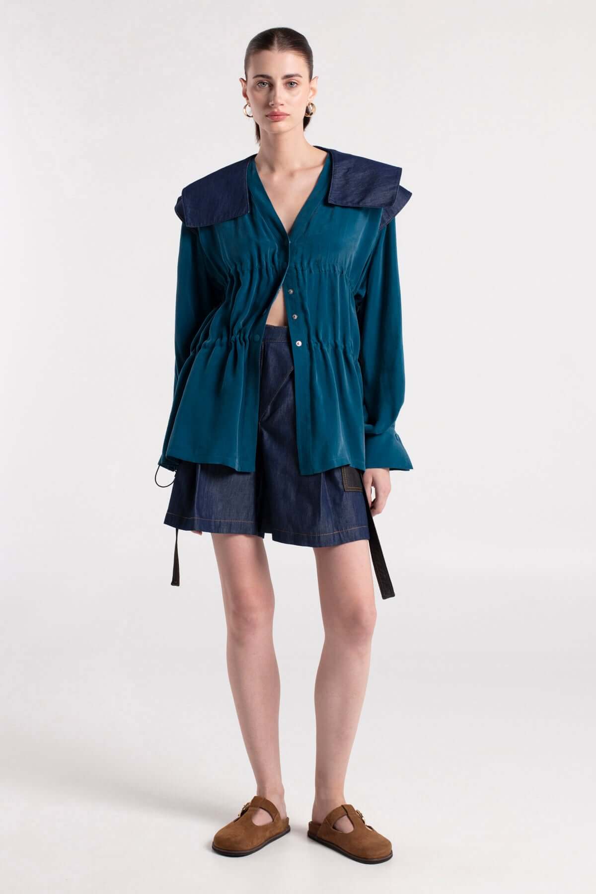 YOTO - Blouse with Detachable Collar Detail MAYAMU