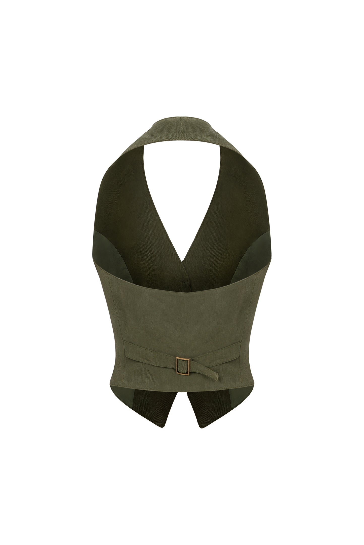 GOLIA - Dark Green Vest with Grey Details