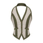 GOLIA - Dark Green Vest with Grey Details