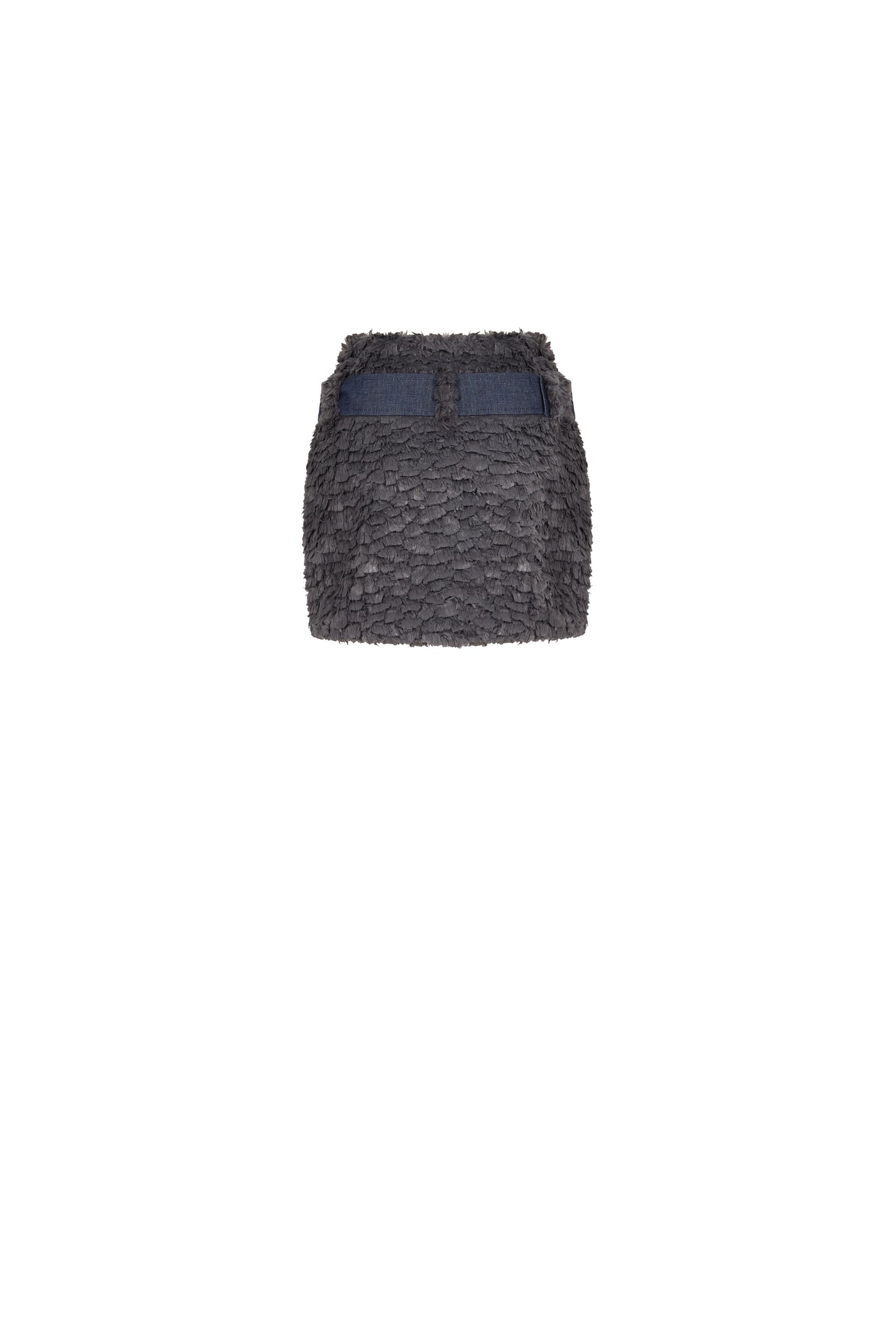 LIAN - Grey Mini Skirt with Gaiters